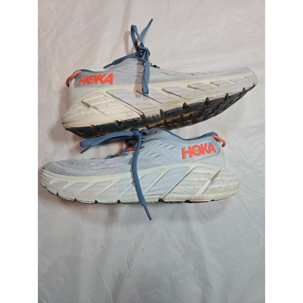 HOKA Gaviota 4 Women's 9B Blue Fog Orange Running Shoes 1123199